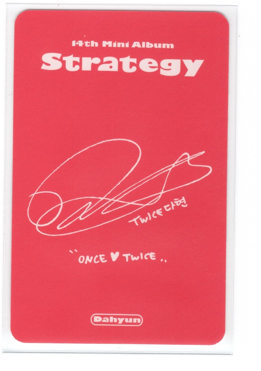 Twice Dahyun Photocard | Strategy | eBay