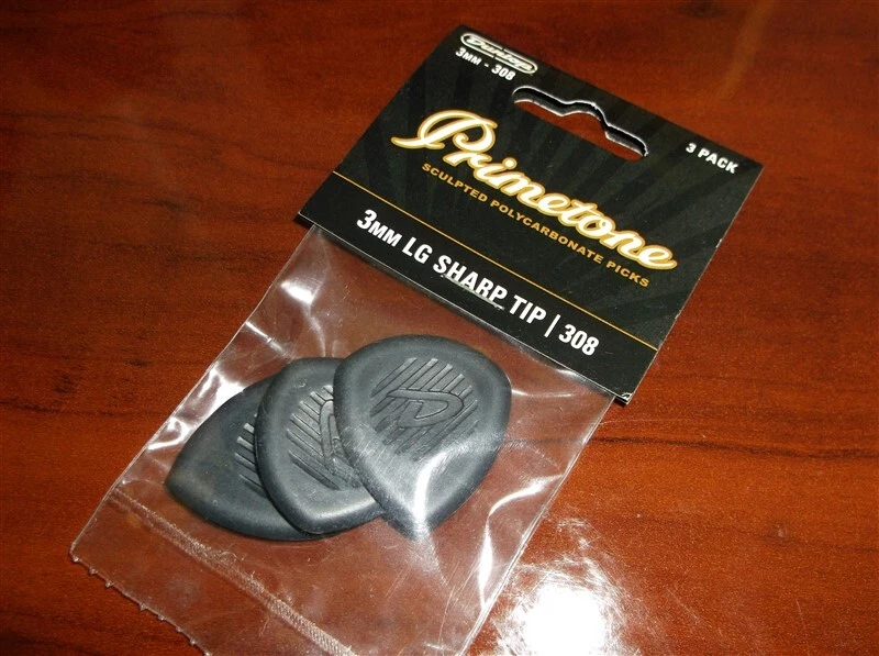 NEW Dunlop Primetone 308 3mm Large Sharp Tip Guitar Picks 3 477P308