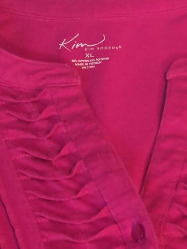 Kim Rodgers Top | Größe XL | Fuchsia Bluse - Bild 4 von 16