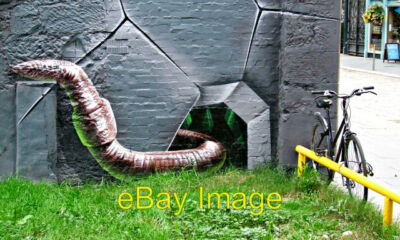 Foto 6x4 Rathäuser Graffiti Stil Wandbild Glasgow A größer als das Leben Herz c2013