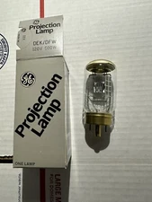 DEK DFW projector lamp projection light bulb 120v 500w, NOS G.E. brand