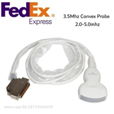 3.5Mhz Convex Array Ultrasound Probe for CONTEC Scanner CMS600P2600P2VET US Ship
