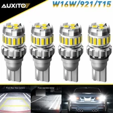 4X T15 W16W LED Super White Backup Reverse light AUXITO 921 Error Free Bulb Lamp