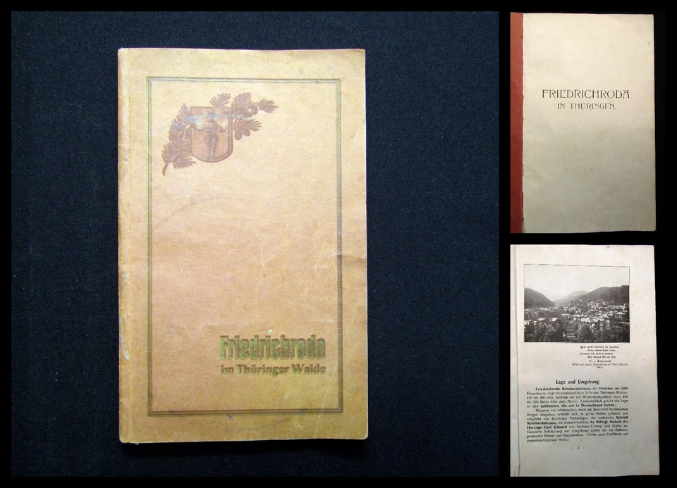 Friedrichroda im Thüringer Wald um 1900 Reiseführer Landeskunde Guide Führer - Bild 1 von 4