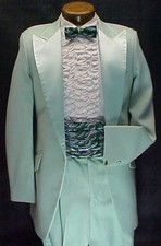 LIGHT PASTEL GREEN JACKET or 2pc RETRO AFTER 6 TUXEDO VINTAGE MENS WEDDINGS PROM
