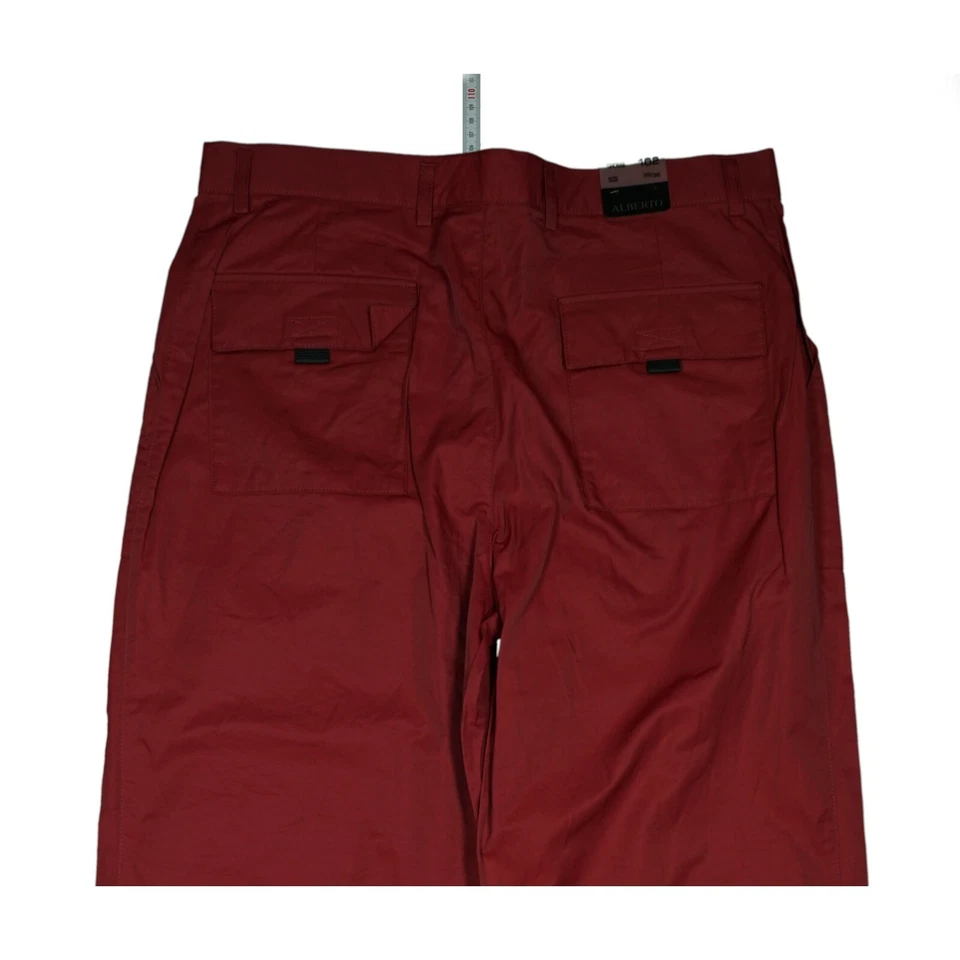 Pantalón ligero de verano Alberto Clint para hombre senderismo trekking 102 W34 L36 rojo vino Foto 4 de 4
