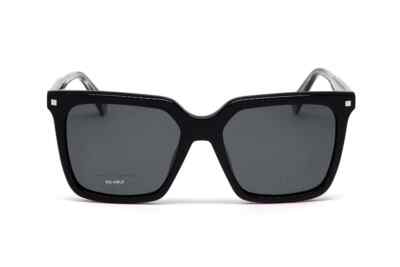 Polaroid PLD4115/S/X 0807 M9 Black Plastic Frame Gray Polarized Lens Sunglasses
