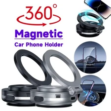 2024 Electric Vacuum Magnetic Suction Cup Car Phone Mount 360° Rotation Holder