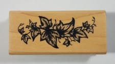 NEW Ivy Cluster decorative rubber stamp Inkadinkado Fine Line Classics 91293