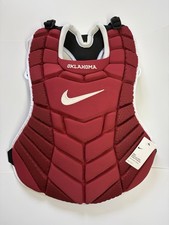Nike Diamond Elite PE Baseball Maroon Red Chest Protector Oklahoma Sooners 17”