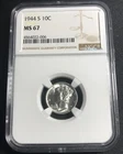 1944-S Mercury Dime NGC MS 67