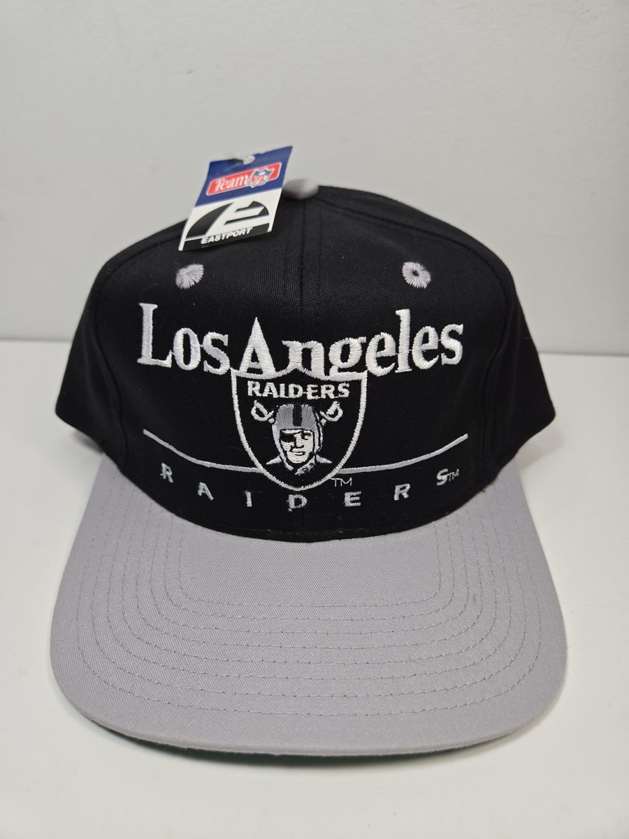 Deadstock Vintage 90s Eastport Los Angeles Raiders Snapback Hat