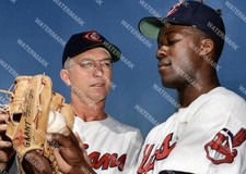 HF817 Mel Harder - Jim Mudcat Grant Cleveland Indians 8x10 16x20 Colorized Photo