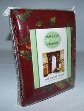 NOS NEW Waverly Chianti Merlot 42x84 Curtain Drape Rod Pocket Panel