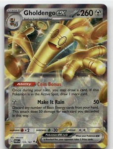 Gholdengo ex 139/182 Paradox Rift Double Rare Holo