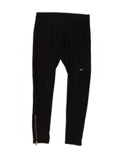 NIKE Womens Dri Fit Tracksuit Trousers UK 14 Medium Black Polyester CT21