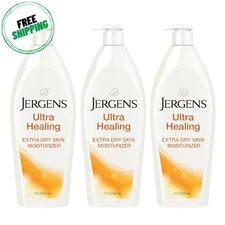 3X-Pack Jergens Ultra Healing Extra Dry Skin Moisturizer Vitamin C, E & B5 21 oz