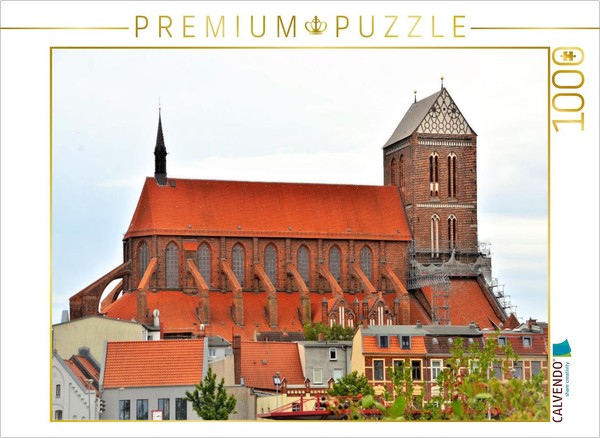 Calvendo Puzzle St. Nicholas Church Wismar (1487) | 1000 Pieces, Finished Size 2-image