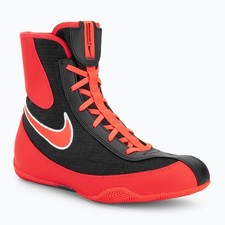 Nike Machomai 2 Boxing Shoes Boxstiefel Boxen Schuhe Schwarz/Rot 002