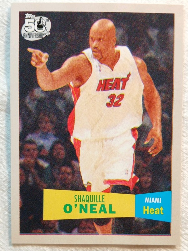 2007-08 Topps Basketball Shaquille O’Neal Orlando Miami Heat Los Angeles Lakers