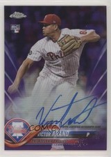 2018 Topps Chrome Rookie Purple Refractor 45/250 Victor Arano #RA-VA Auto 0pm