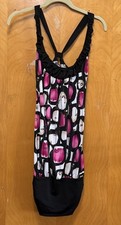 Y2K Womens Mini Tank Dress Bodycon Tunic Club-wear Stretch Sz S