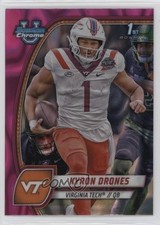 2024 Bowman U Chrome Pink Lava Refractor Kyron Drones #119 1hf1