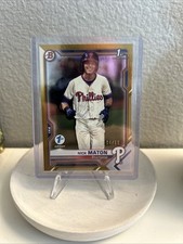 Nick Maton 2021 Topps Bowman 1st Edition Gold Foil 4/50 Rookie Card RC