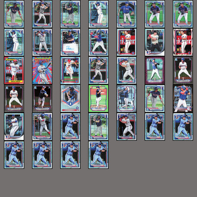 Texas Rangers Wyatt Langford Corey Seager Evan Carter 39 Baseball Card Team Lot