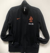 Nike Netherlands Football Jacket Black Holland Soccer Track Top Zip Mens Size M