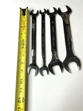 Snap-on Low Torque Open End Wrench Lot SAE 5pc 5/8 to 1-1/8 Used #0002