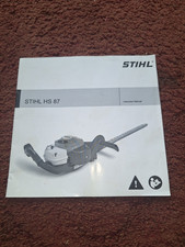 Stihl Instruction Manual HS87 Handheld Hedgecutter