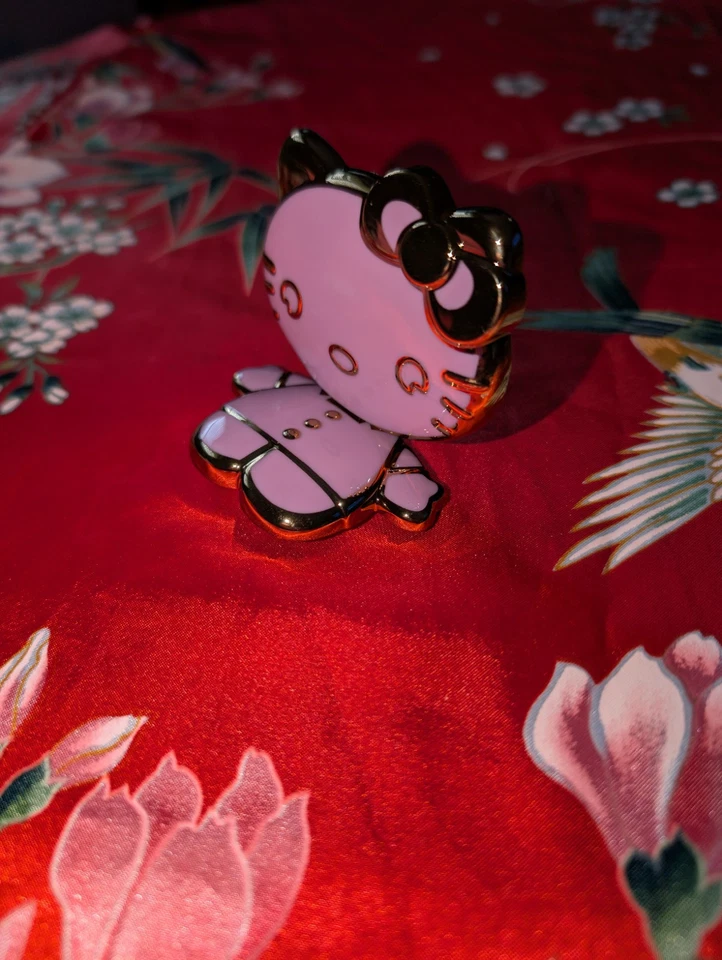 Pink Hello Kitty Folding Phone Stand And Grip With Mirror-sticky Pad Attachment  - Image 2 of 4