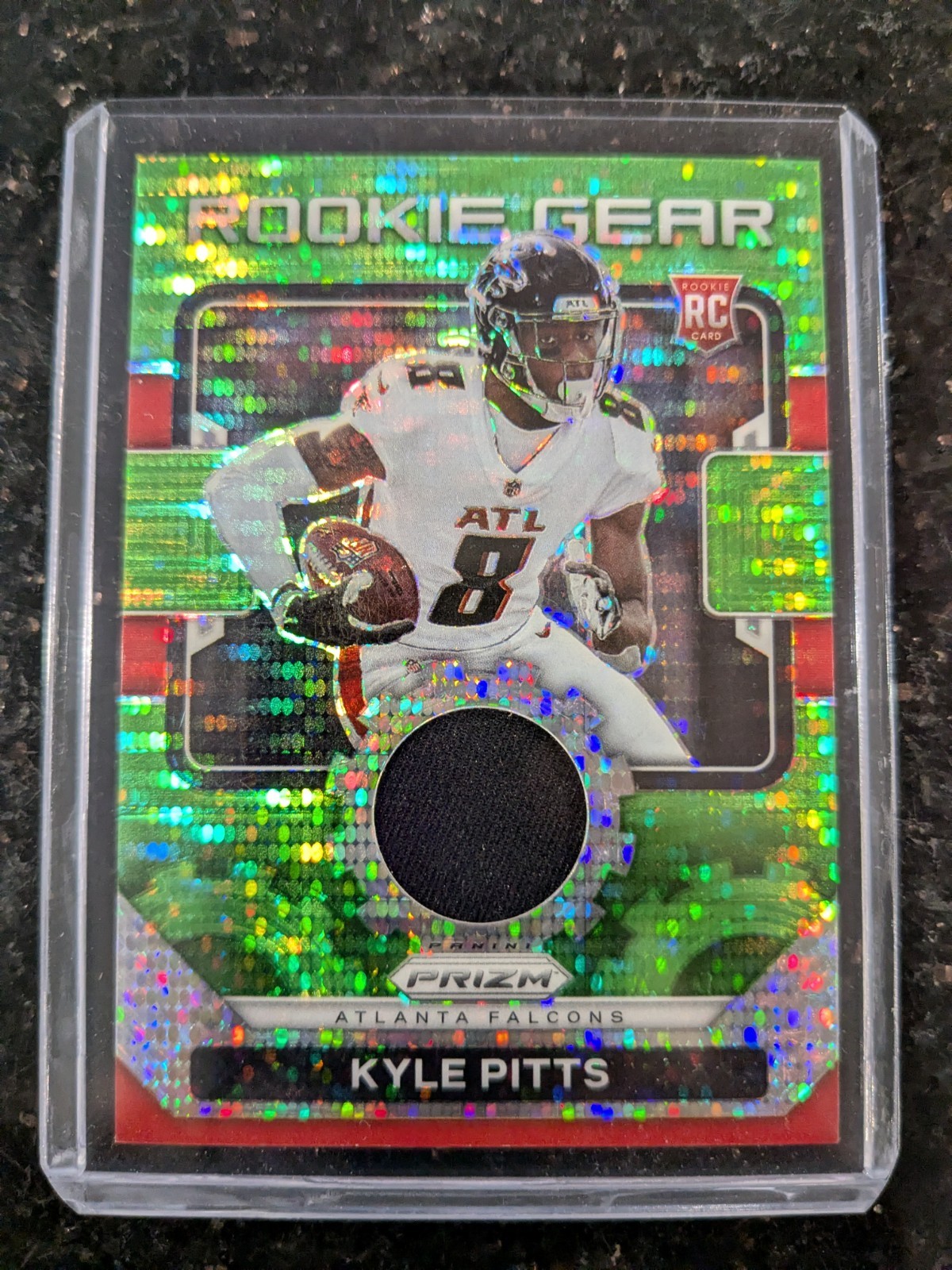 2021 Prizm Rookie Gear Green Pulsar Prizm#RG-11 Kyle Pitts Atlanta Falcons!🔥