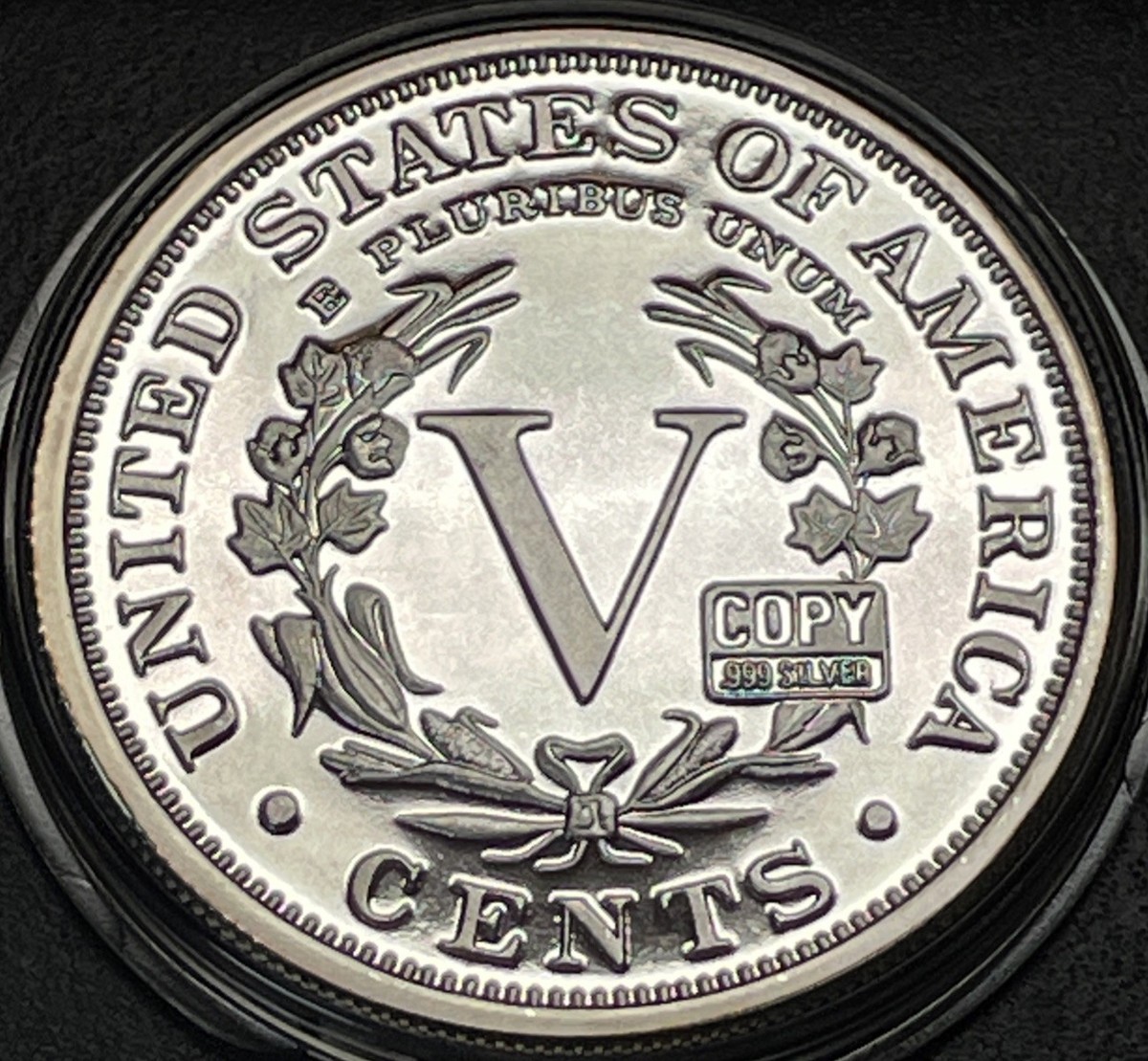 1913 Liberty Head 'V' Nickel Commemorative Round 2ozt .999 Fine