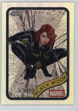2025 Topps Chrome Marvel Comics Refractor Black Widow #129 0l1