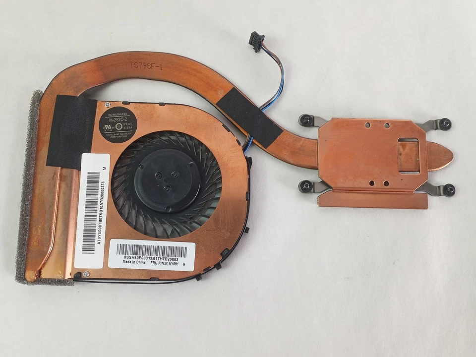 Lenovo ThinkPad T460s 5-Pin BGA 1356 CPU Fan with Heatsink 01AY891 - Image 2 of 4