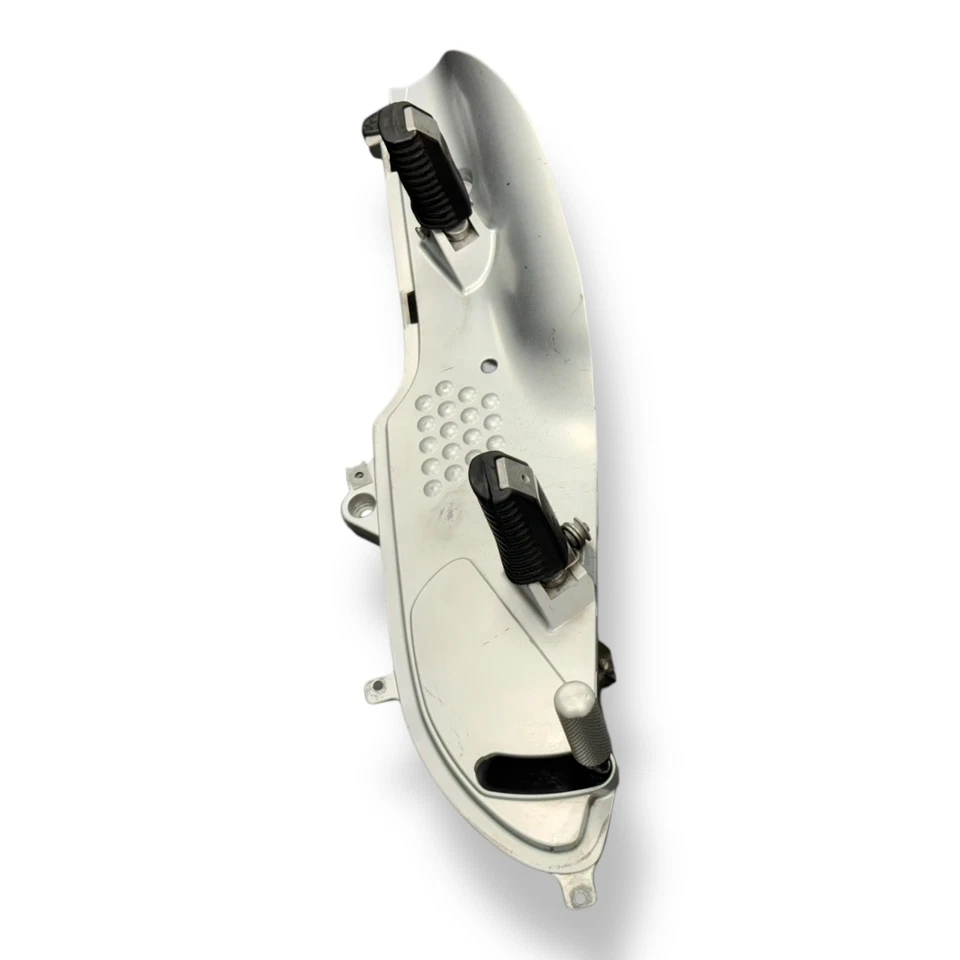 Placa de reposapiés izquierdo BMW R1150RT R850RT 2000-2006 OEM 46712335897 con clavijas y palanca Foto 3 de 4