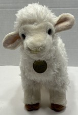 Miyoni by Aurora Plush Cream Brown Lamb Sheep 9" Realistic Stuffed Animal Toy