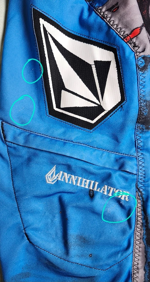 Volcom Vintage Board Shorts Swim Trunks Size 36 Vintage - Image 4 of 4