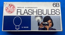 Vintage GE General Electric Pack of 9 Camera Flash Bulbs 6B New Old Stock