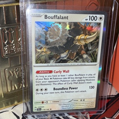 Bouffalant 119/142 Holo Rare ENG 100 HP SV07 Stellar Crown Pokémon TCG
