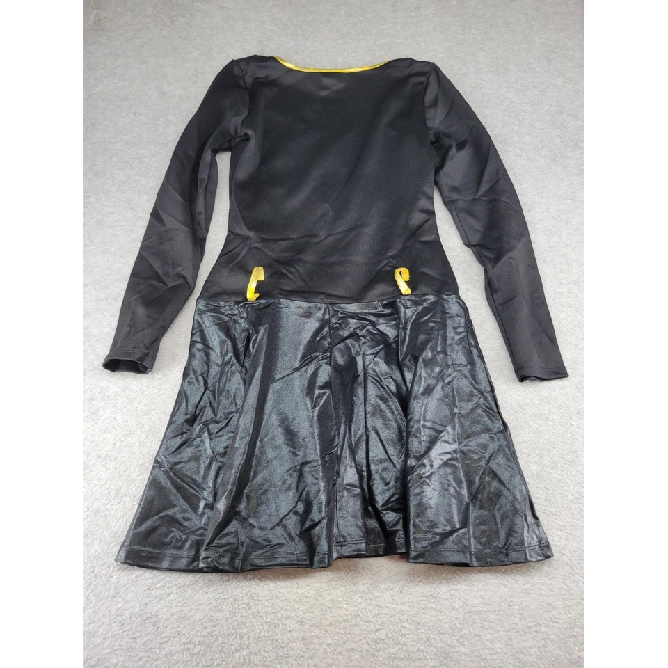 Взрослый Batgirl костюм платье черное золото DC Comics Хэллоуин вечеринки большой - Изображение 4 из 4