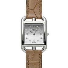 HERMES Cape Cod Double Tour CC1.210C Silver Ladies Used Watch #31031
