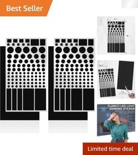 LED Light Blocking Dimming Stickers - 4 Sheets, Perfect for Sleep Improvement