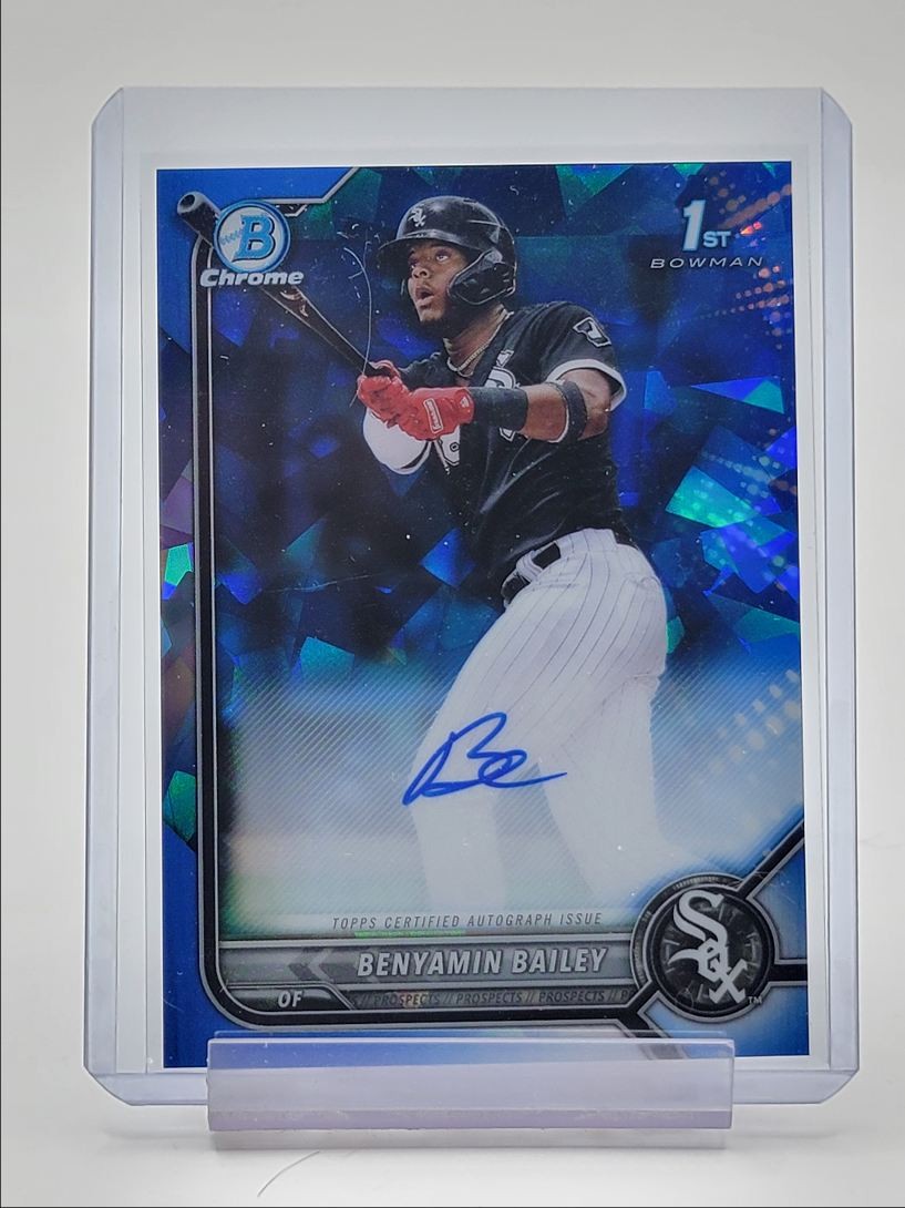 BENYAMIN BAILEY 2022 BOWMAN CHROME 1ST MLB AUTOGRAPH SAPPHIRE AUTO Q0208