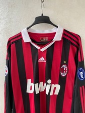 AC MILAN 2009/2010 #22 KAKA Long Sleeve Football Shirt Soccer Jersey Size L