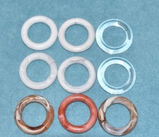Marbella rings 2 diameter Nine Marbella rings Craft supply Craft ring Macrame