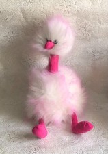 JELLYCAT  RASPBERRY RIPPLE POM POM OSTRICH MEDIUM SIZE SOFT PLUSH RETIRED