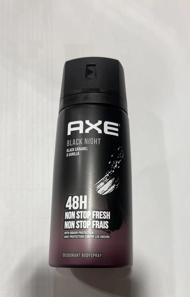 Paquete de 6 desodorantes corporales frescos Axe Black Night para hombre 48 horas, 150 ml (5,07 oz) Foto 2 de 4